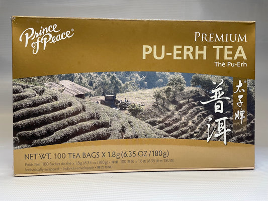 Prince of Peace Premium PU-ERH TEA 太子牌普洱茶 (100 Tea Bags)