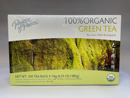 Prince of Peace 100% ORGANIC GREEN TEA 太子牌有机绿茶 (100 Tea Bags)