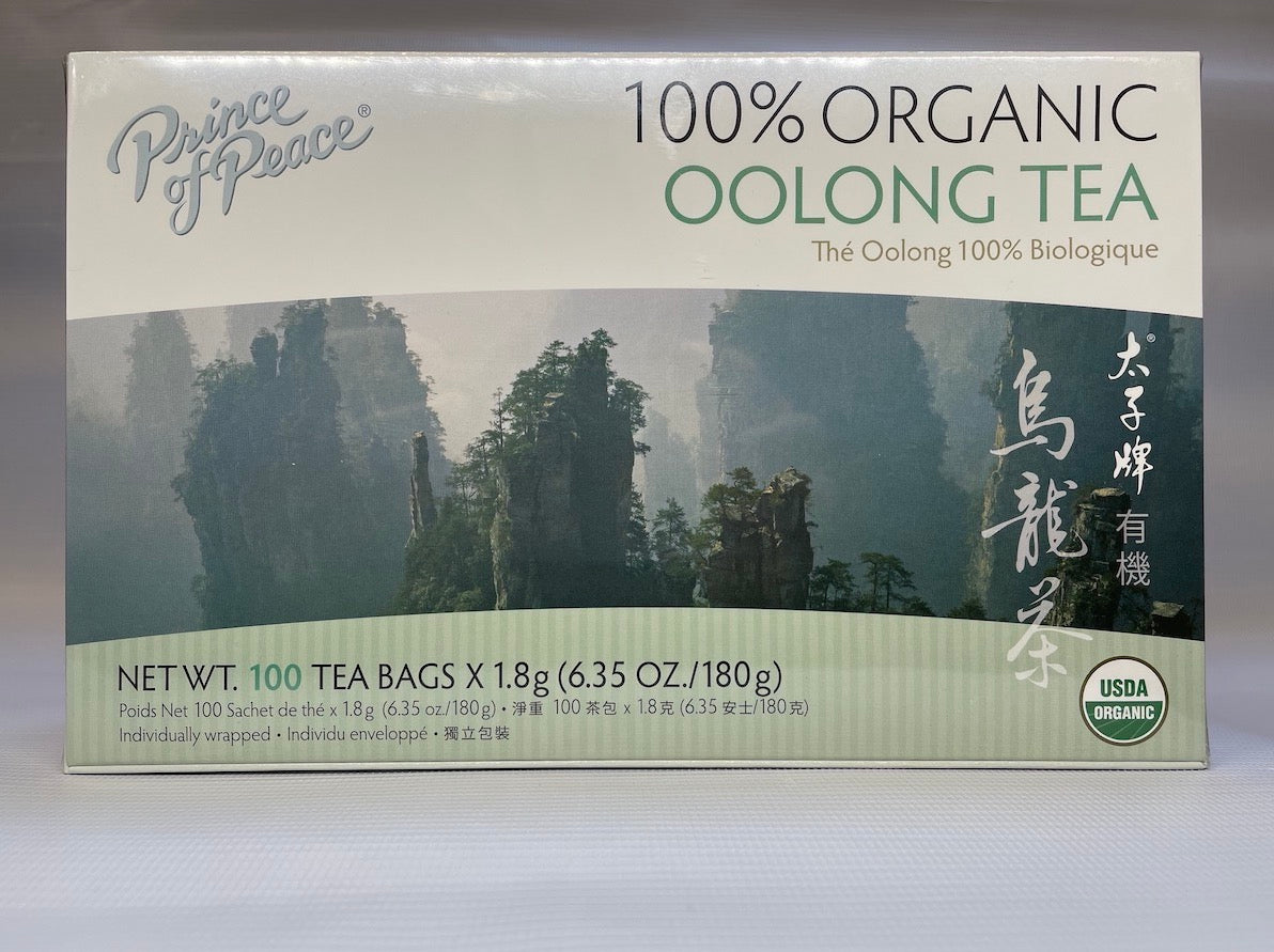Prince of Peace 100% ORGANIC OOLONG TEA 太子牌有机乌龙茶 (100 Tea Bags)
