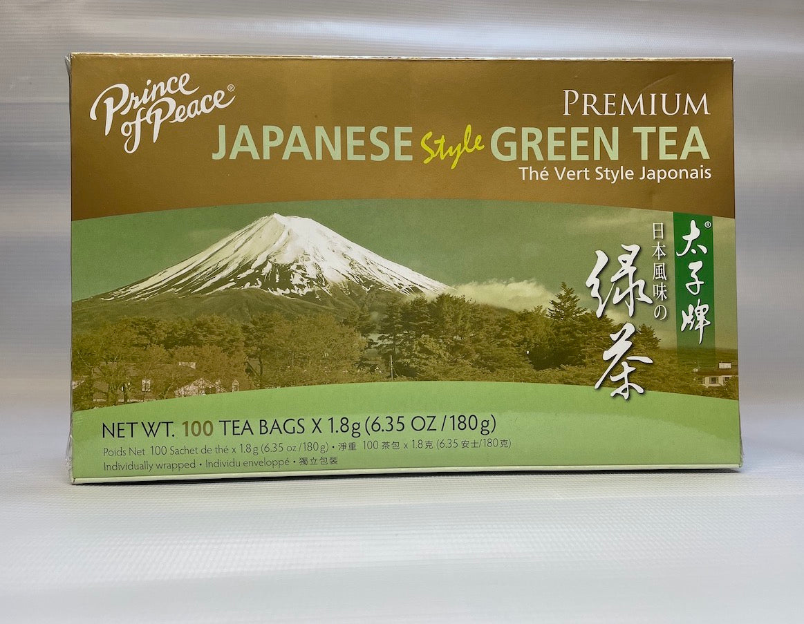 Prince of Peace Premium Japanese Style GREEN TEA 太子牌日本风味绿茶 (100 Tea Bags)