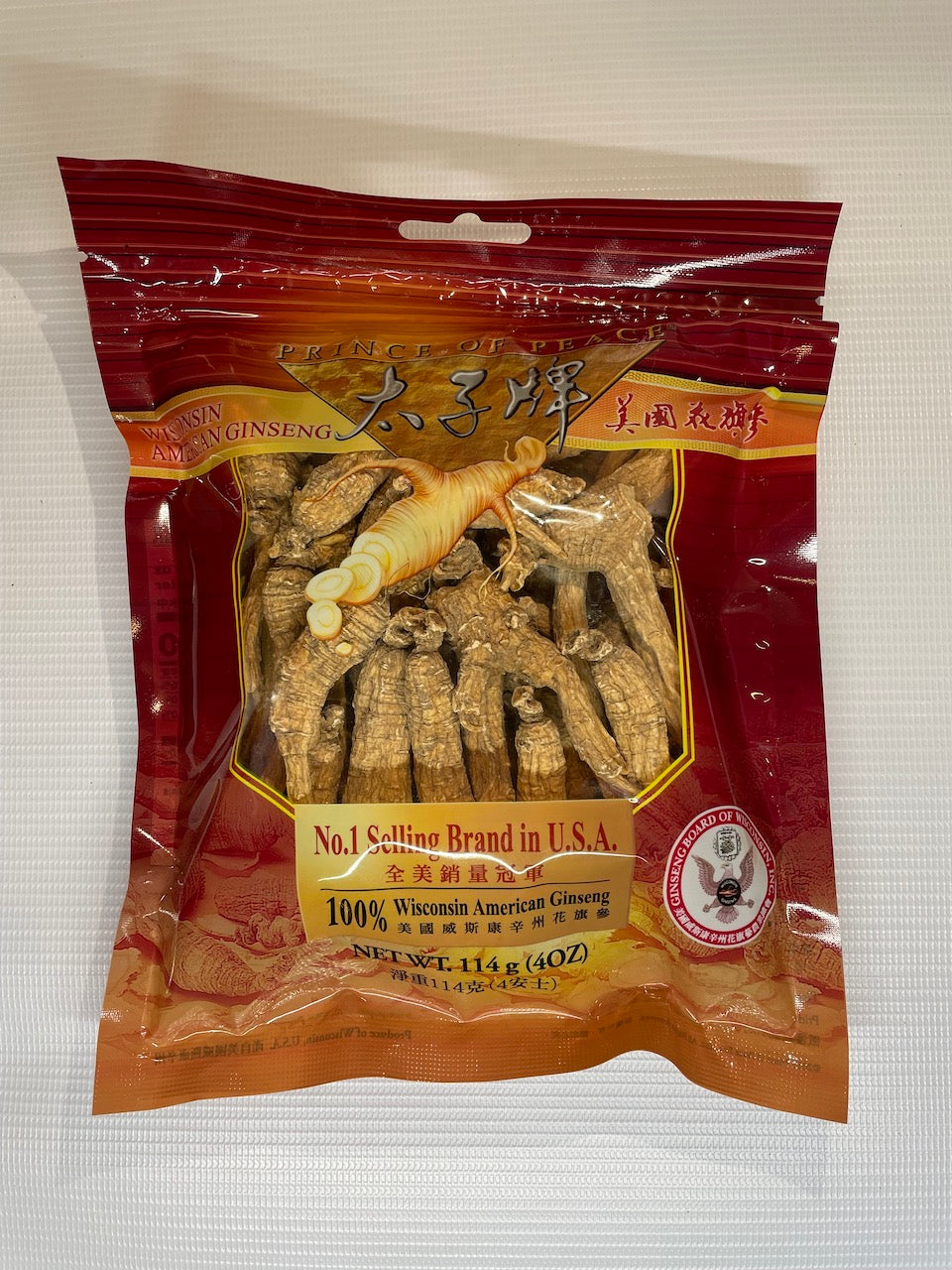 Prince of Peace American Ginseng Roots 美国花旗参 4oz