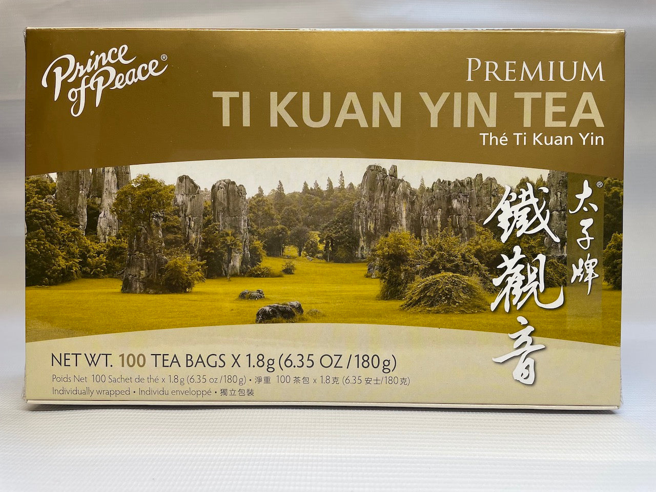 Prince of Peace Premium TI KUAN YIN TEA 太子牌铁观音茶 (100 Tea Bags)