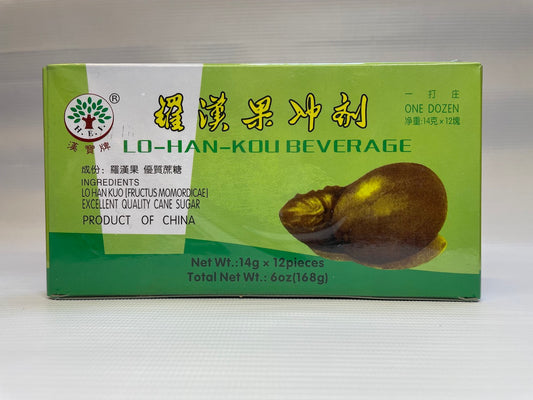 Instant Lo-Han-Kou Beverage (12pcs x 14g) 罗汉果冲剂 6oz