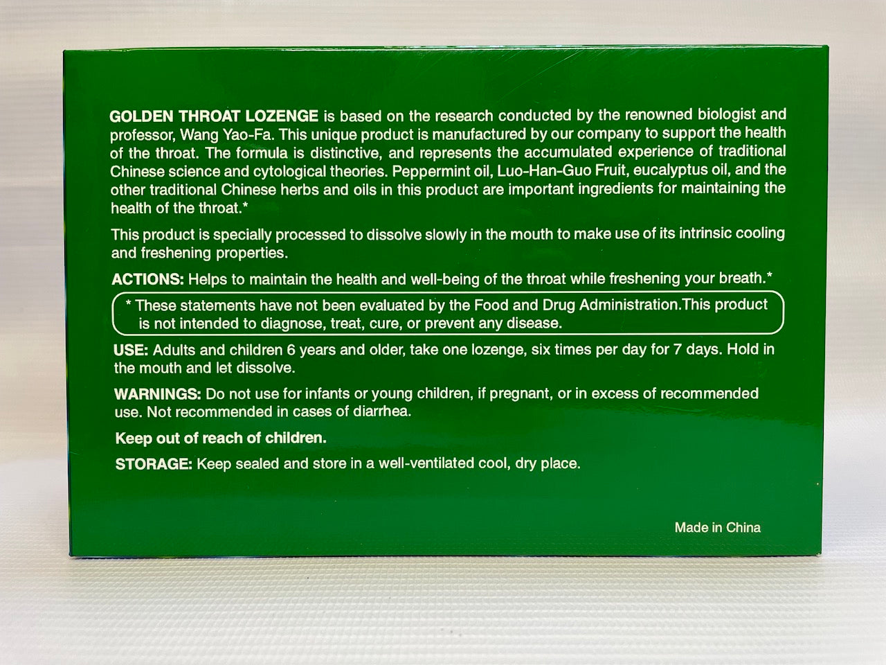 Golden Throat Lozenge 金嗓子喉片 (8 Packs x 12 pcs)