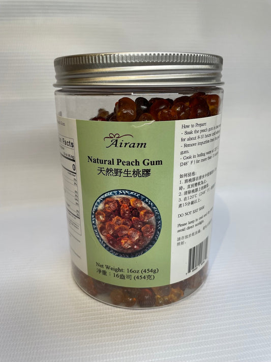 Dried Natural Peach Gum Tao Jiao 天然野生桃胶 16oz