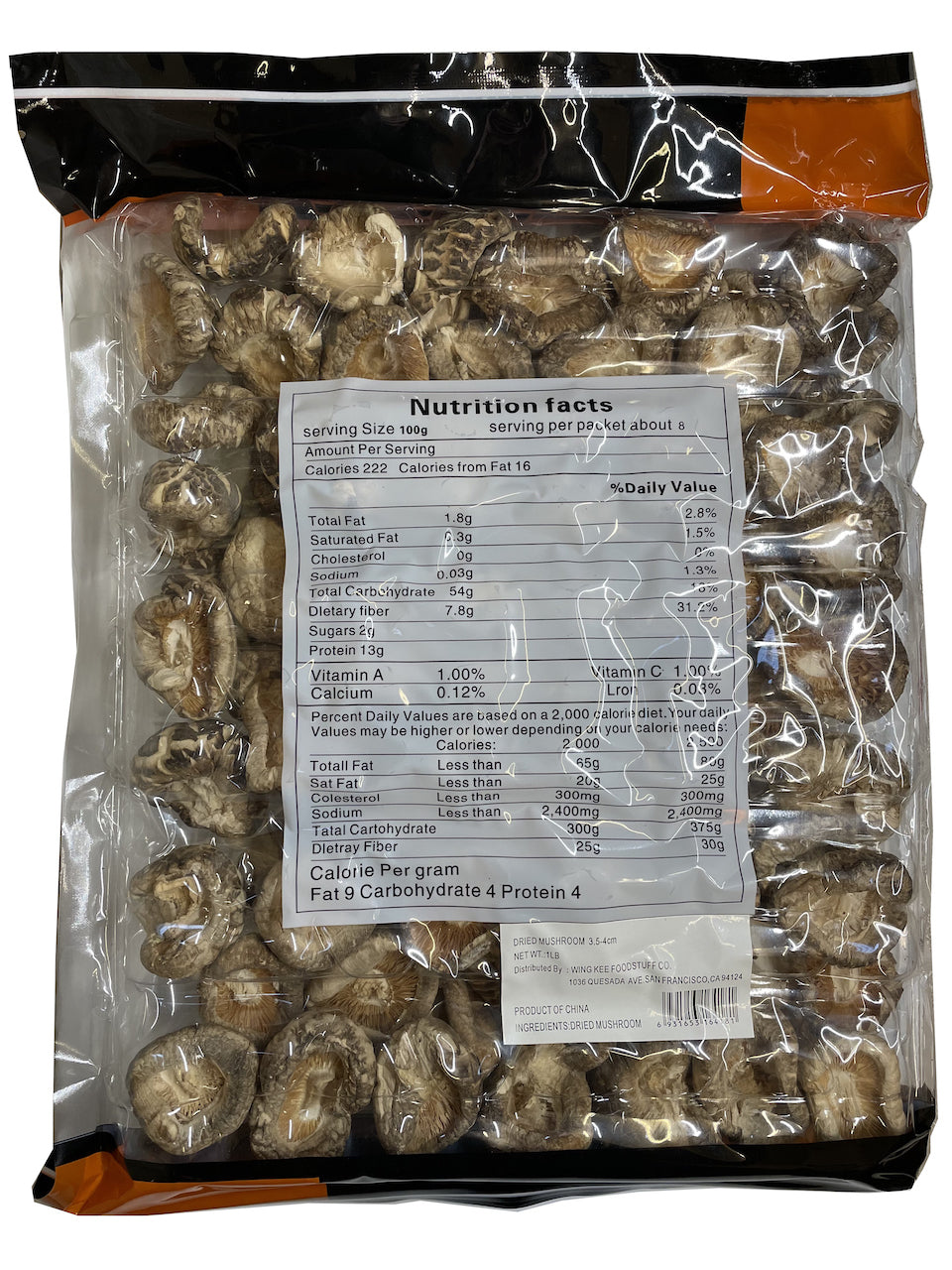 Dried Mushroom (3.5-4cm) 花菇 16oz